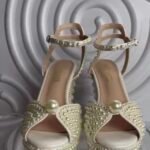 Luxury Hand Beaded Wedge Shoe