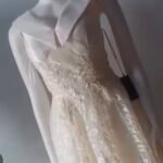 Luxury Lace Dress In Cream Color