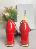 Lux two tone shoe (Black and Red) - Image 3