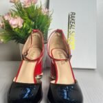 Lux two tone shoe (Black and Red)