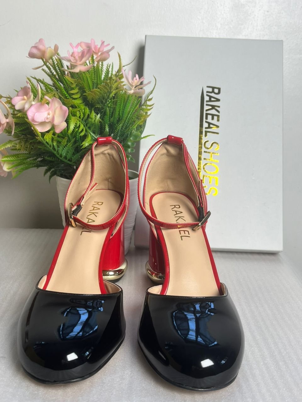 WhatsApp Image 2026-02-10 at 9.23.29 PM Lux two tone shoe (Black and Red) - Image 1