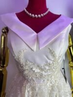 Lacy Cream Dress - Image 4